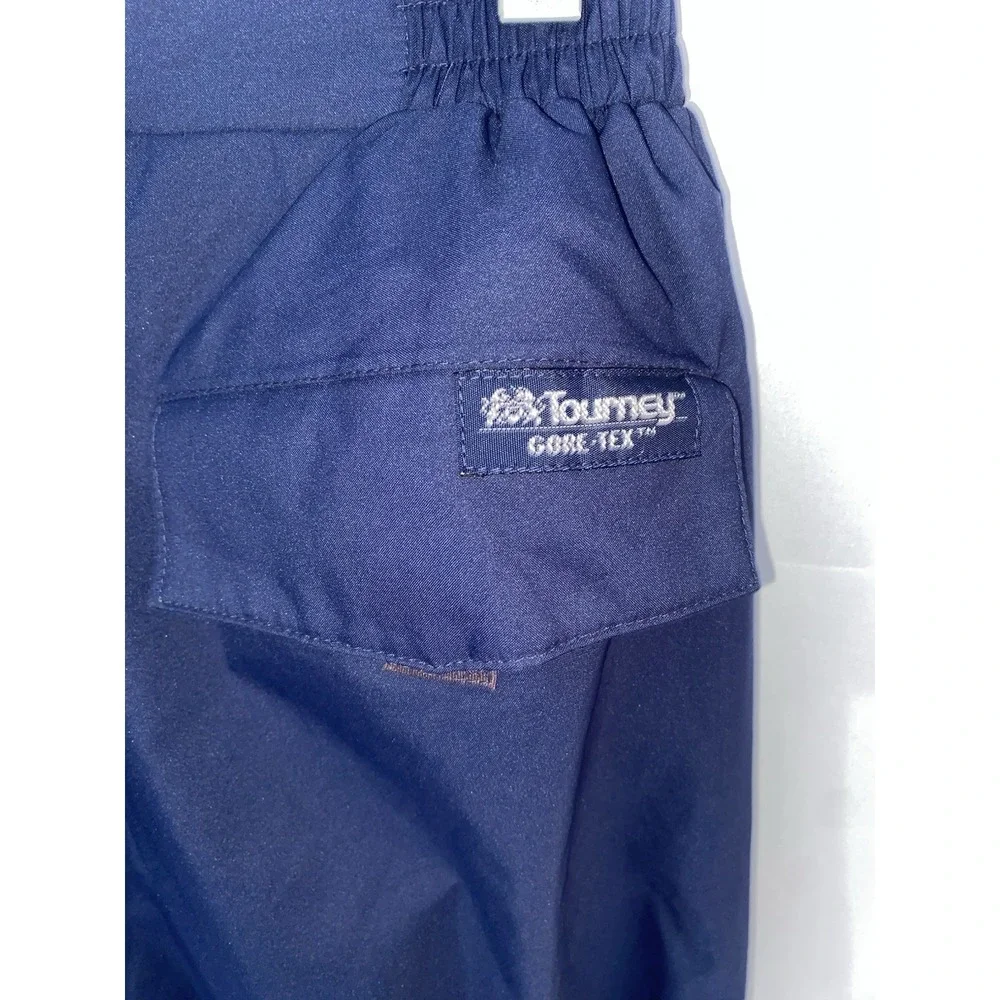 Tourney Gore-Tex Pants Mens Large Navy Blue Wind Waterproof Golf Ankle‎ Zip